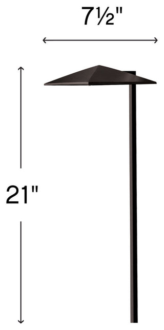 Hinkley Harbor 21.25" LED Path Light, Satin Black