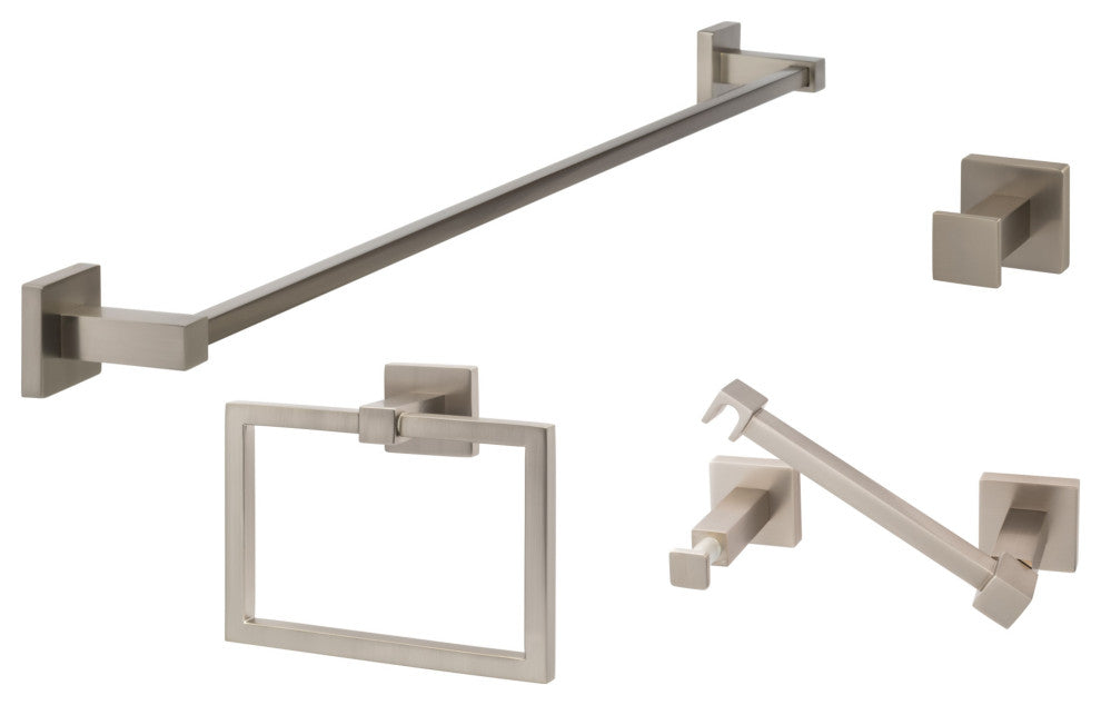 Sure-Loc VR-SET-PH2PV Vlora 4 Piece Bathroom Package - Satin Nickel
