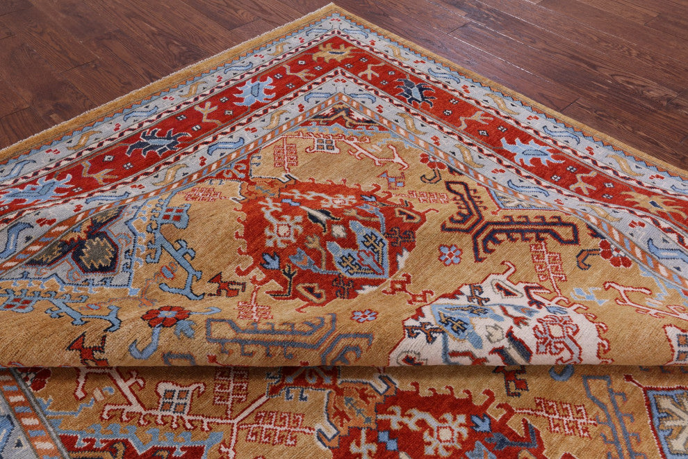 Super Kazak Handmade Wool Rug 8' 0" X 10' 0" Q9501