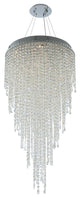 Tenuta 24x46" 10 Light Large Pendant, Polished Chrome