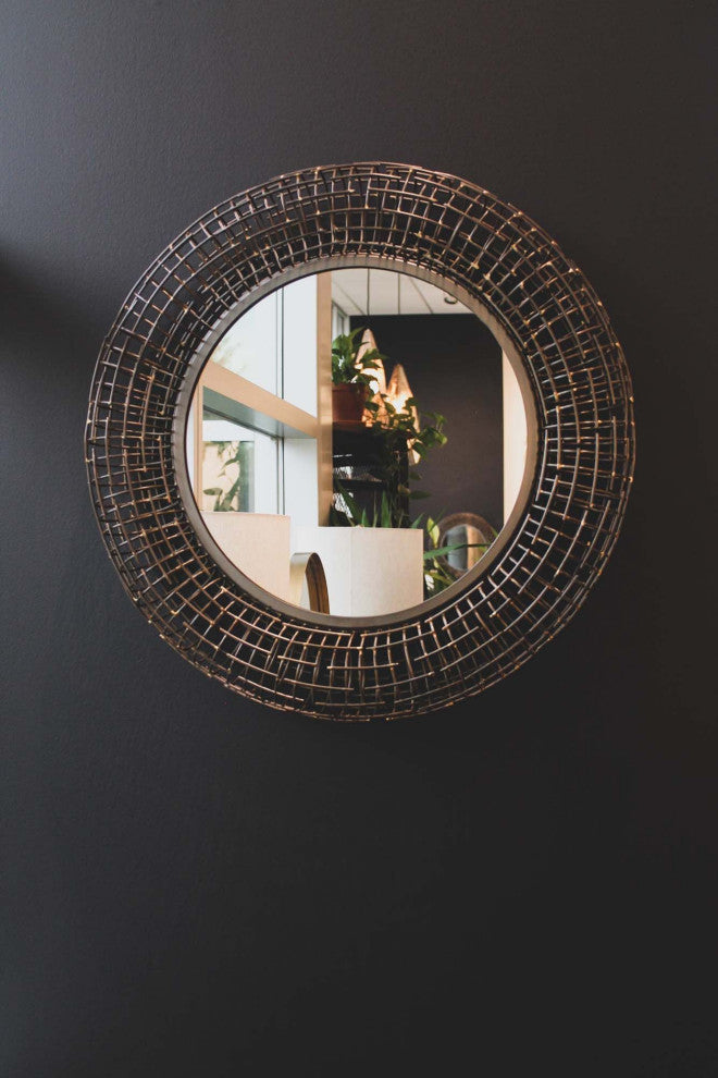 Regal Mirror, Brass