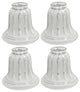 23082-4 Replacement Clear & Sandblasted Ceiling Fan Glsss Shade, 4 Pack.