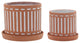 2-Piece Set Terracotta Planters With Saucer Orange