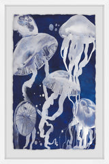"Jellyfish II" Framed Painting Print, 12"x18"