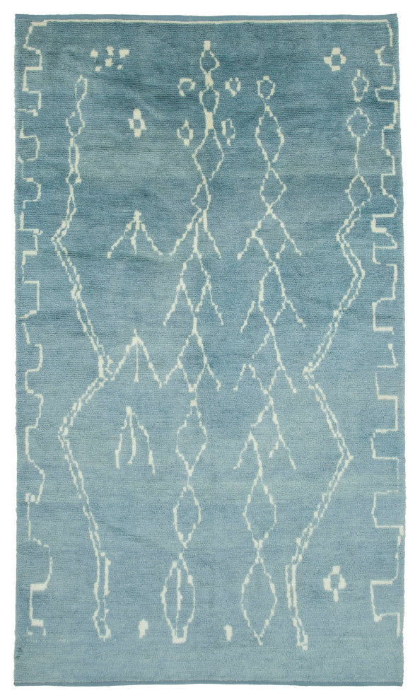 Rug N Carpet - Handmade Unique 6' 3'' x 10' 9'' Moroccan Area Rug