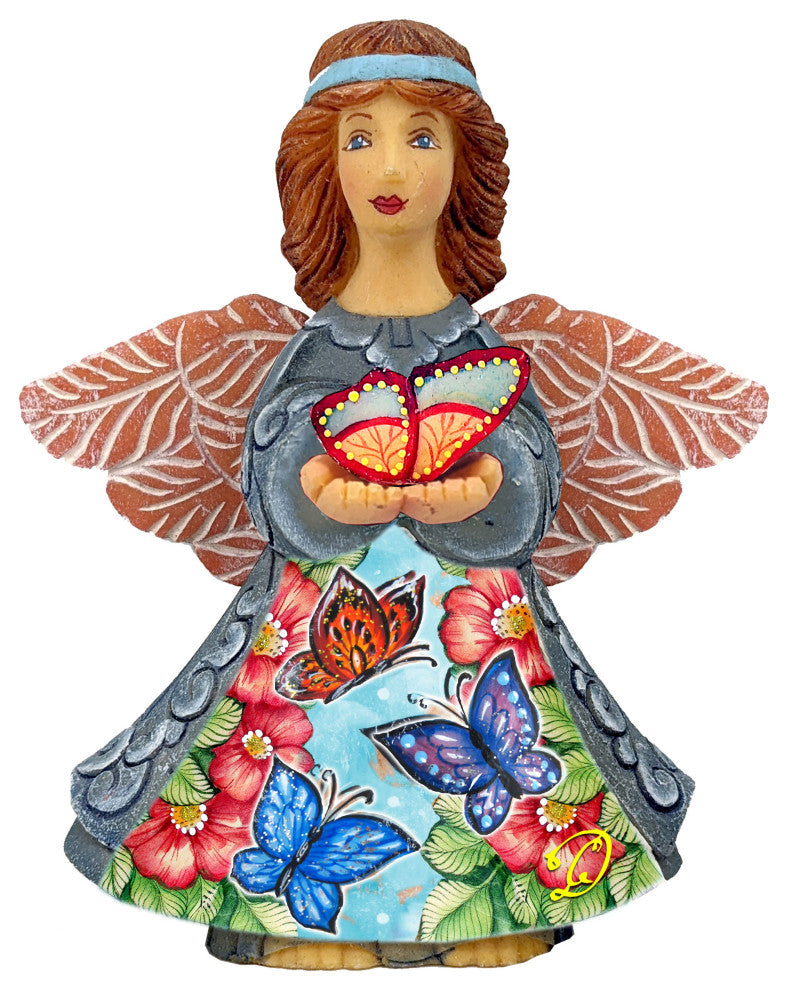 Butterfly Angel Handcrafted Christmas Figurine