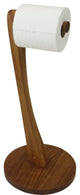 Patented Moa Teak Toilet Tissue Stand