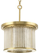 POINT DUMEÂ® Sequit Point Collection Brushed Brass Semi-Flush Convertible