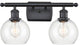 Innovations 516-2W-BK-G122-6-LED 2 Light Bath Vanity Light, Matte Black
