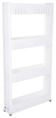 Slim Slide Out Storage Cart with Wheels by Lavish Home, 4-Tier