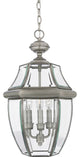 Quoizel NY1179P Three Light Outdoor Hanging Lantern Newbury Pewter