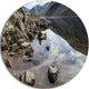 Stunning Wast Water Reflection, Landscape Disc Metal Artwork, 11"