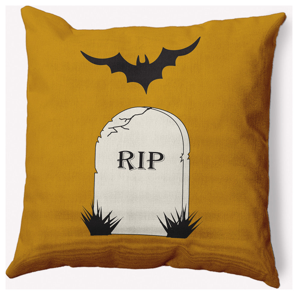 20" x 20" RIP Indoor/Outdoor Polyester Throw Pillow, Autumn Gold