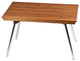 Plantation Teak Bench WIth Aluminum Folding Legs, 30"x14"