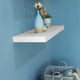 11.81" Depth Grande Floating Wall Shelves, White, 47.24"