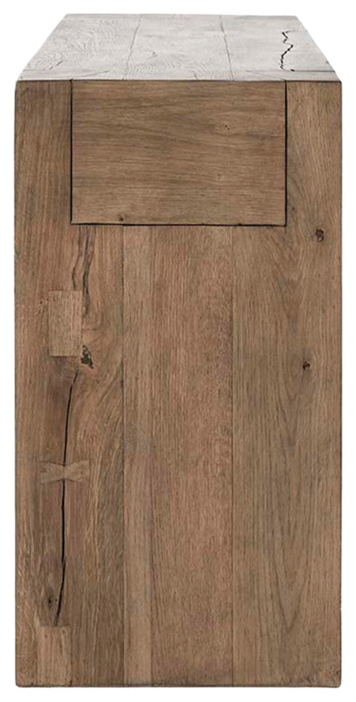Natural Oak Beam Console Table