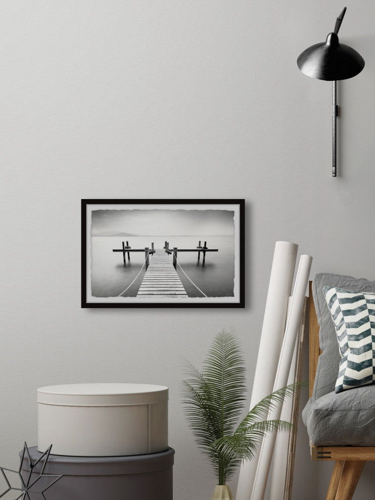 "Bring the Boat" Framed Painting Print, 24x16