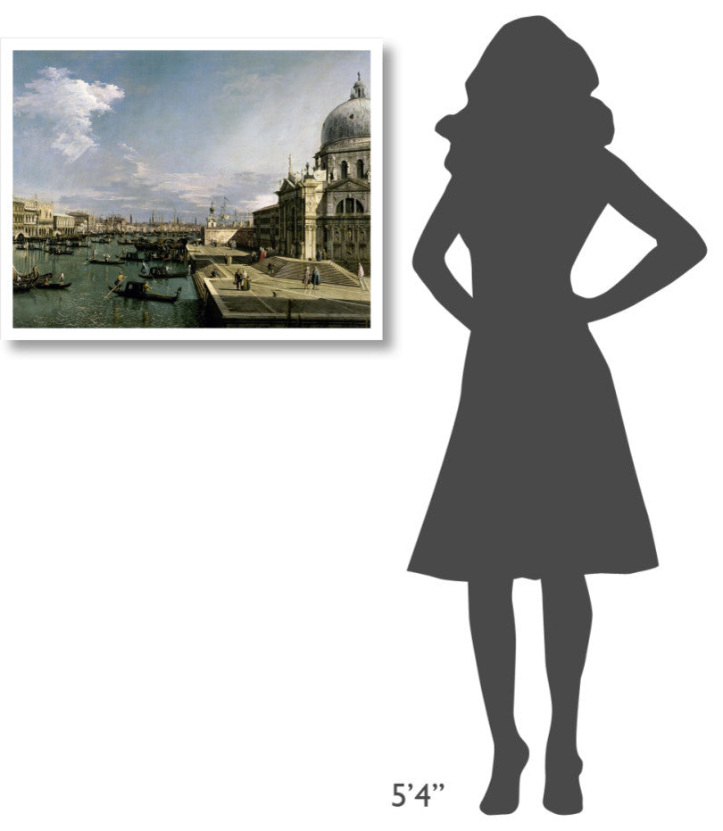 "Venice, Church of the Blessed Sacrament" Print by Canaletto, 32"x25"