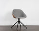 Mccoy Swivel Dining Chair, November Gray/Cinnamon Brown