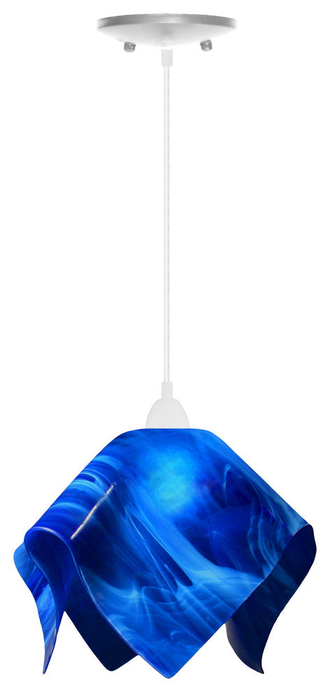 Jezebel Radiance Flame Large Pendant, Cobalt Blue