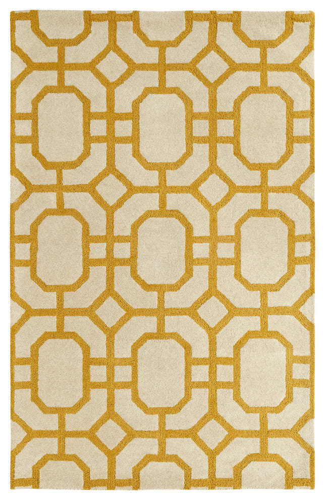 Palace Yellow and Ivory Rug, 4'x6'