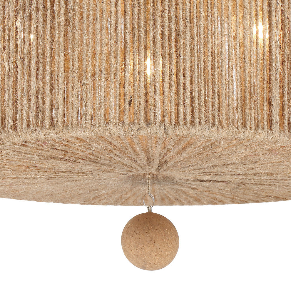 Jessa Three Light Ceiling Mount in Burnished Silver