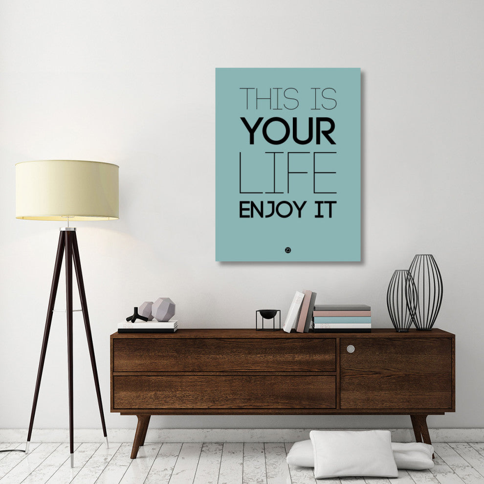 "This Is Your Life Poster Blue" Fine Art Print
