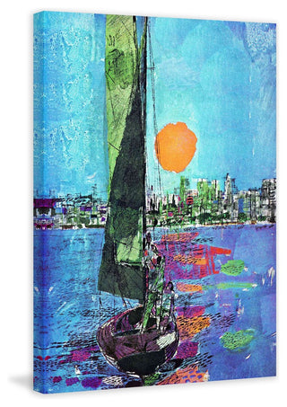 "Blue Sky" Painting Print on Wrapped Canvas