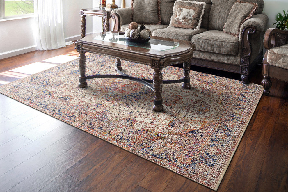 Dynamic Rugs Sirus Shrink Polyester Machine-Made Area Rug 7.10x10.8'
