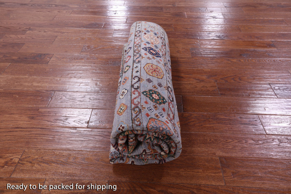 5' 10" X 7' 9" Super Kazak Khorjin Handmade Wool Rug Q10091