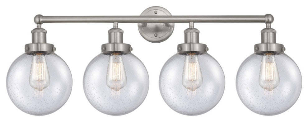 Beacon 4-Light 33.5" Bath Vanity-Light Brushed Satin Nickel