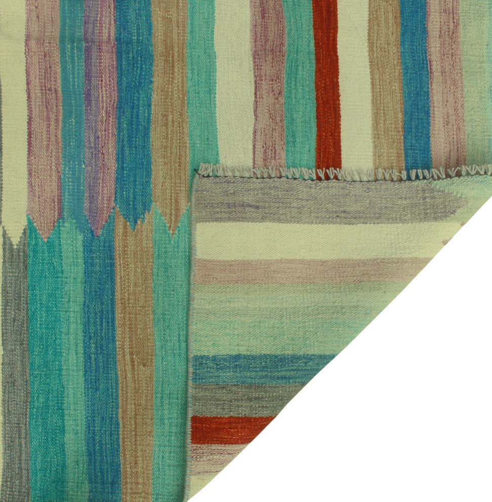 Winchester Kilim Talib Blue/Purple Rug, 5'2x6'4
