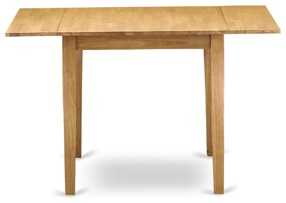 5Pc Dining Set Features A Small Table, 4 Chair, Linen Fabic Seat, Oak Finish