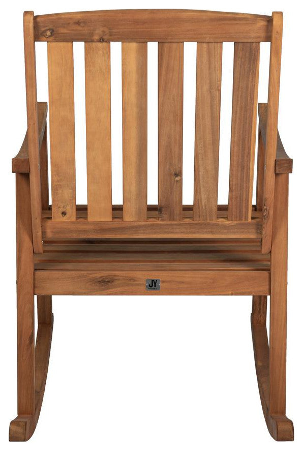 Penny Classic Slat Back Acacia Wood Patio Outdoor Rocking Chair