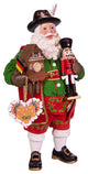 Kurt Adler 11" Fabrich Musical German Santa