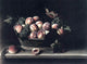 Louise Moillon Basket with Peaches and Grapes, 21"x28" Gallery Wrapped Canvas