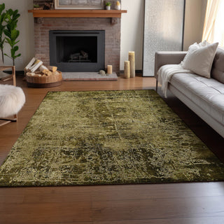 Premium Machine Washable Mayfield AMF559 Brown 3' x 5' Rug