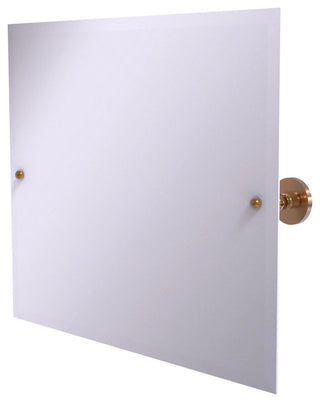Frameless Landscape Beveled Edge Tilt Mirror, Brushed Bronze