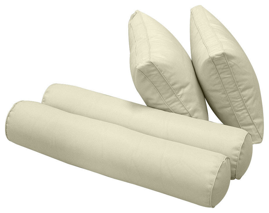 S1 Queen Size 5PC Pipe Daybed Mattress Cushion Bolster Pillow Complete Set AD005