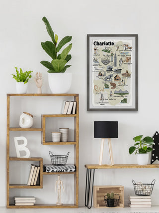 "Charlotte Spots" Framed Painting Print, 20x30