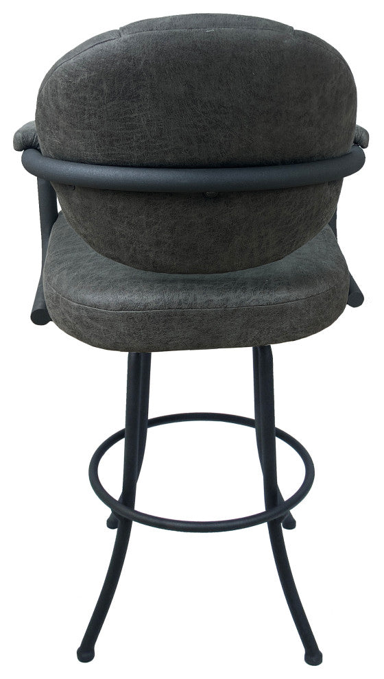 M-70 Swivel Stool With Metal Frame, Northwest Elk, Gray, 26"