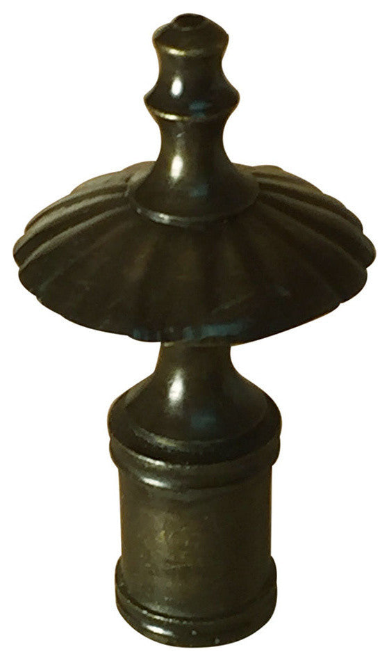 Royal Designs Umbrella Finial, Antique Brass, Single