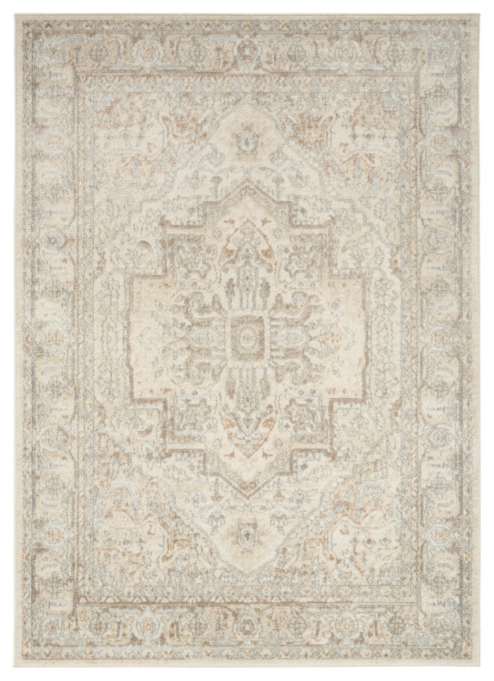Nourison Quarry 3'9" x 5'9" Beige Vintage Indoor Rug
