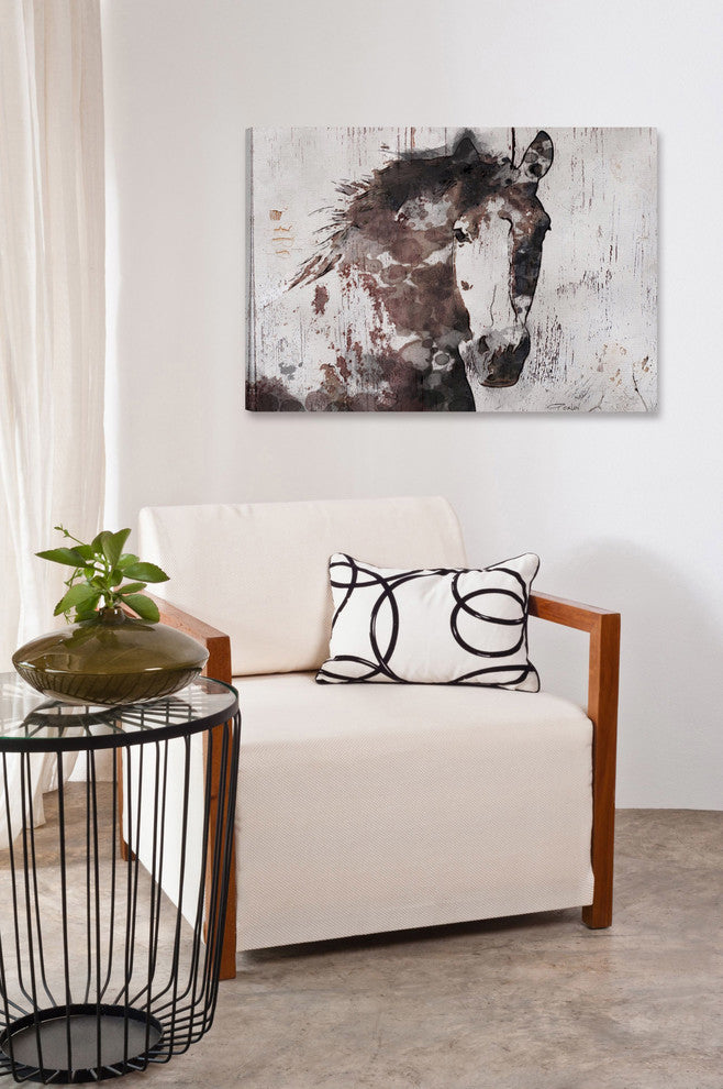 "Gorgeous Horse" Painting Print on Wrapped Canvas, 36"x24"