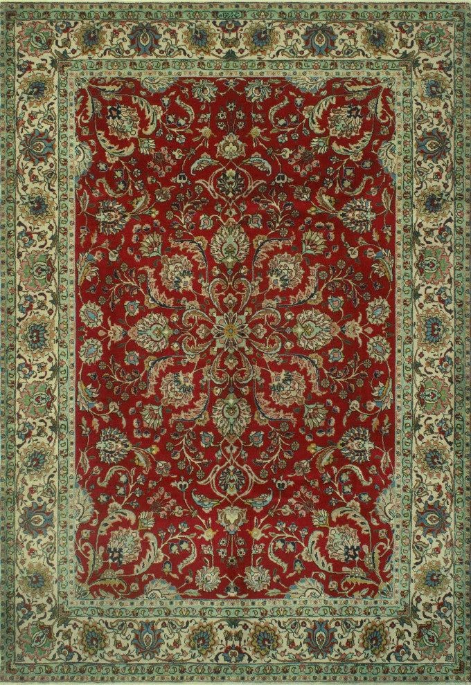 Fine Vintage Distressed Colemann Red/Ivory Rug, 8'0x11'3