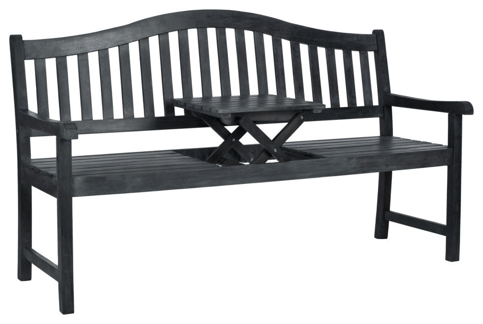 Safavieh Mischa Bench, Dark Slate Gray