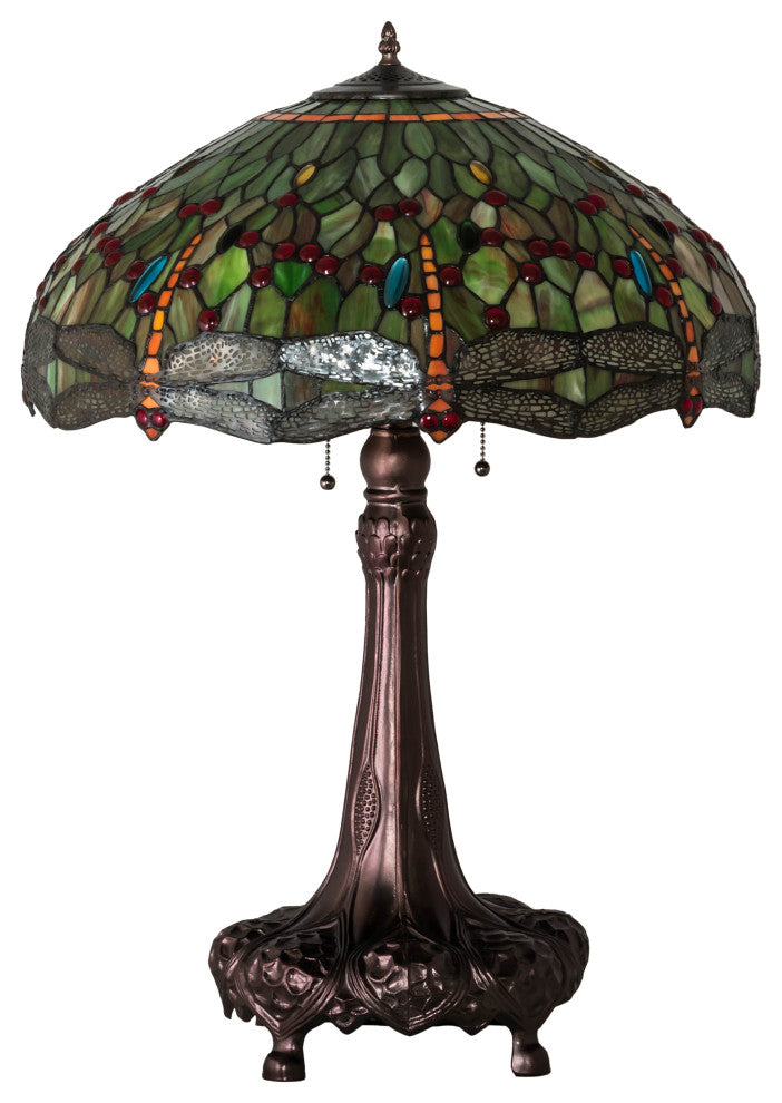 31 High Tiffany Hanginghead Dragonfly Table Lamp