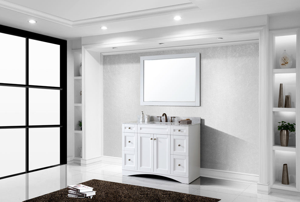 Elise 48" Single Bathroom Vanity Set, White
