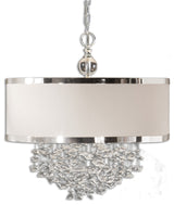 Uttermost Fascination 3-Light Silken Drum Pendant
