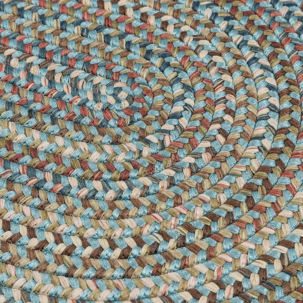 Colonial Mills Cedar Cove CV29 Light Blue Traditional Area Rug, Round 10'x10'